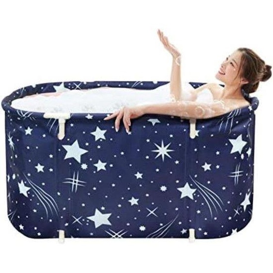 Petit kit de piscine intérieure autoportante - Mini-piscine autoportante - Bassin en plastique - 113 x 68 x 57 cm - Teinte bleue