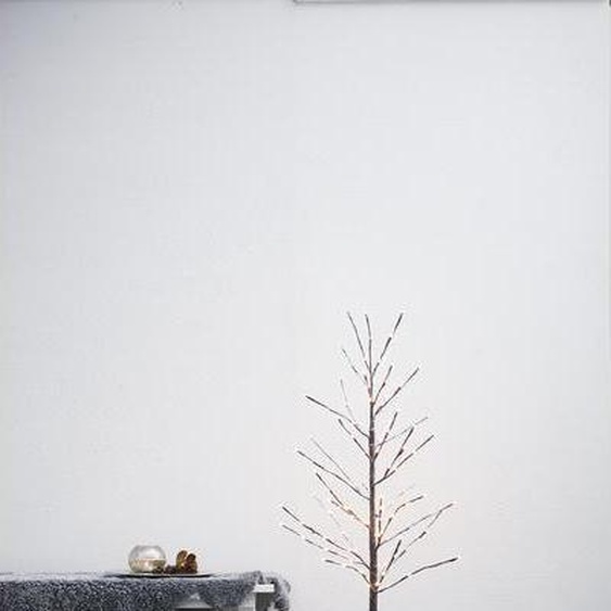 Petit sapin LED « Tobby Tree » de Star Trading, marron, 120 cm