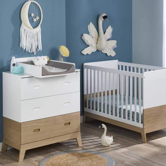 Petite Chambre Bébé Archipel Blanc / Chêne