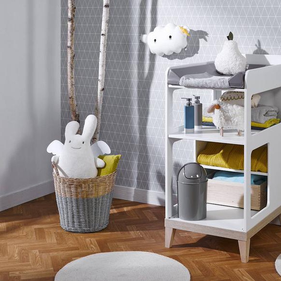 Petite Chambre Bébé Evidence + Table À Langer Blanc / Hêtre