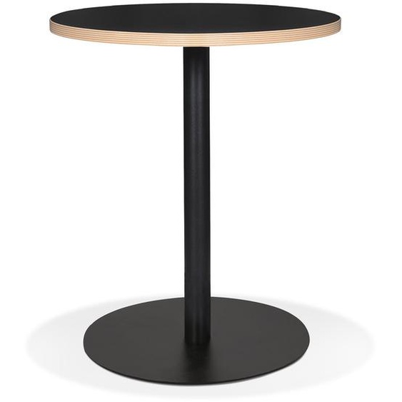 Petite table bistrot ronde YOGI noire - Ø 60 cm