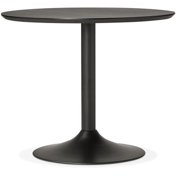 Petite table de bureau / à diner ronde CHEF noire - Ø 90 cm