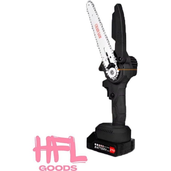 Petite tronçonneuse 15 cm, 21 V, 550 W, noire