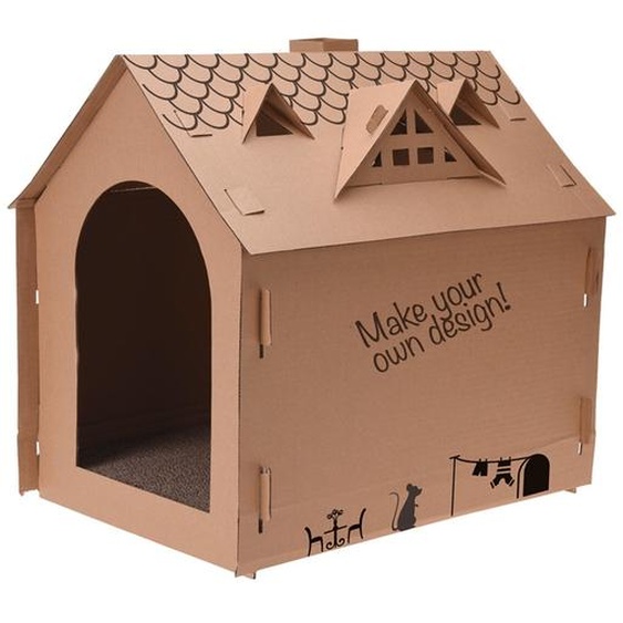 Pets Collection Maison pour chats marron carton 44x48x36 cm