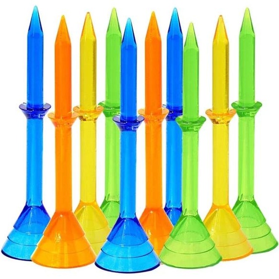 PGM 50pcs t-shirts de Golf couleurs aléatoires Double couche en plastique Transparent balles douille TE017-P