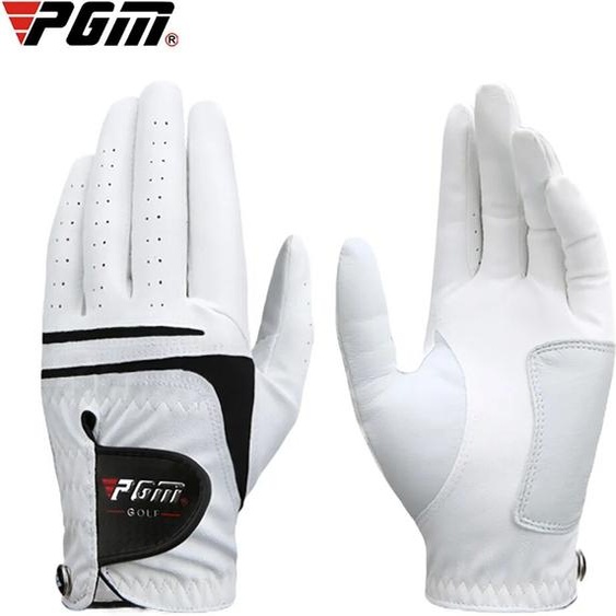PGM hommes gants de Golf blanc respirant enfant-peau dagneau en cuir véritable Sport gant de main porter unique gaucher droitier frappeur ST022