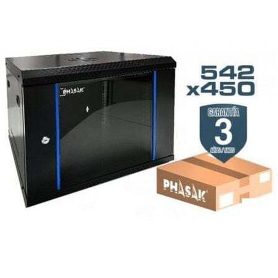 Phasak PHO 2209D/ 19/ 19 / 9U high Wall Mounted Rack Cabinet