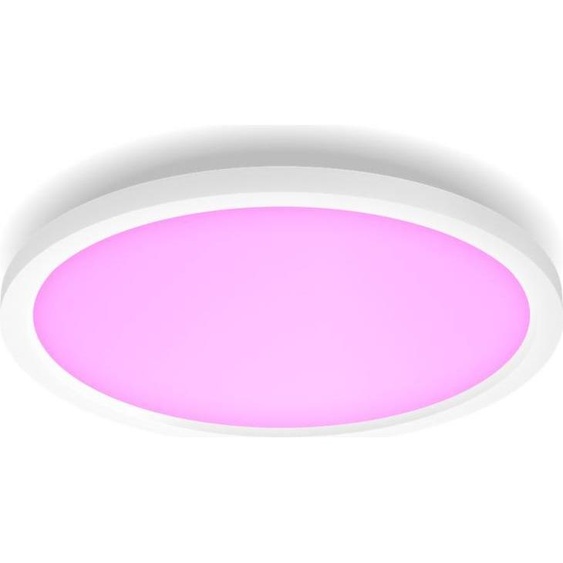 Philips Round Panel Surimu, plafonnier intelligent, Bluetooth/Zigbee, blanc, aluminium, plus, 2000 K