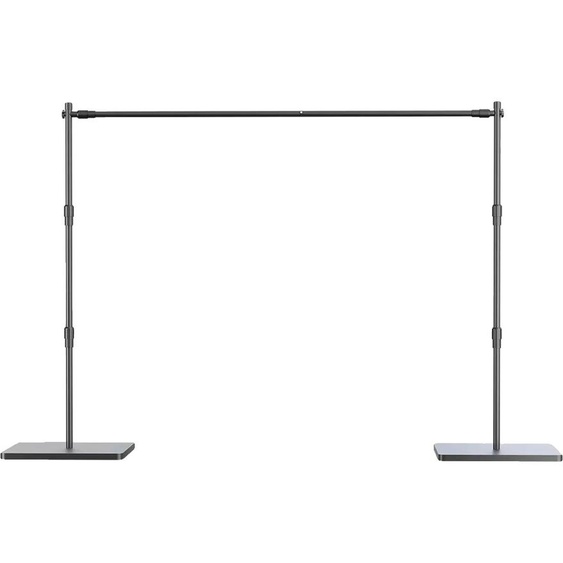 Photographie Support de fond, réglable en hauteur, grande capacité de charge, tout noir 24x3M