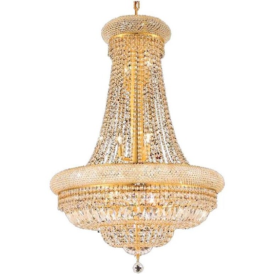 Phube Lustre en cristal doré au design moderne, luminaire décoratif de plafond, idéal pour un foyer, une cuisine ou des escaliers