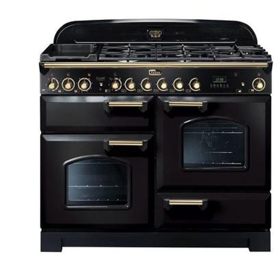 Piano de cuisson mixte DELUX110 MIXT NOIR LAITON