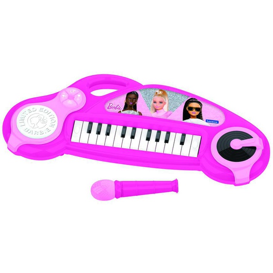 Piano Électronique Barbie Avec Effets Lumineux Et Microphone Rose