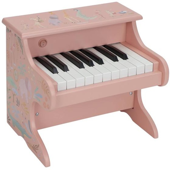 Piano En Bois Safari Friends Rose, Multicolore
