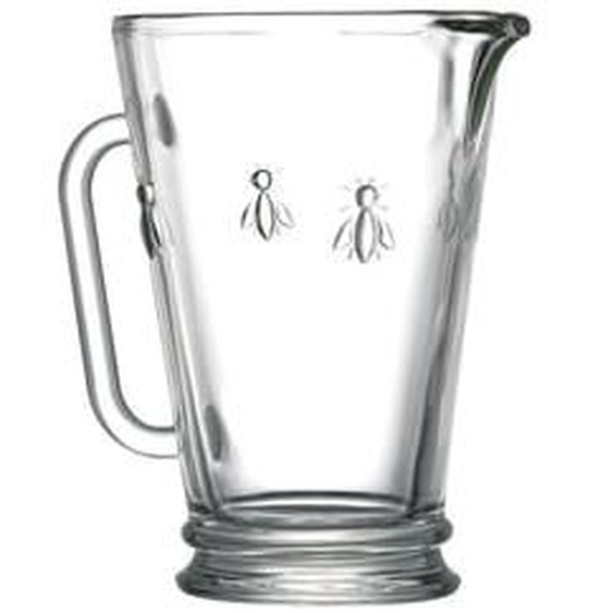 Pichet à eau Abeille verre 1L