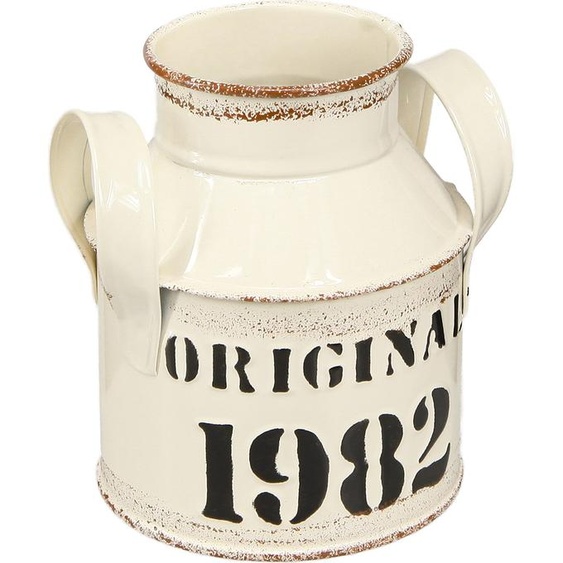 Pichet Déco Vintage Métal Crème Rouille 1982 2er Set