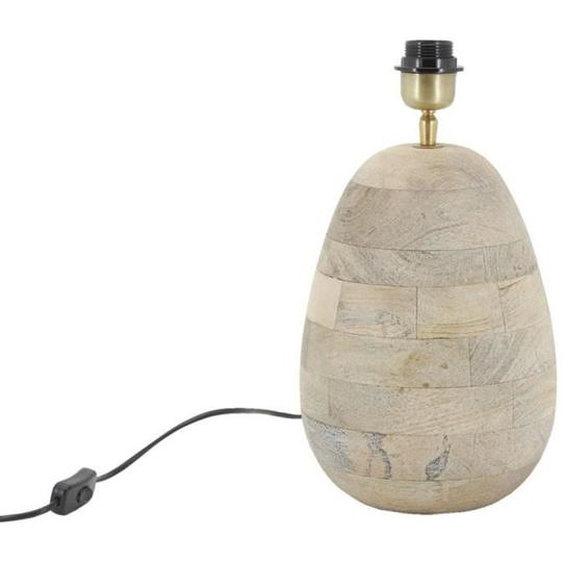 Pied de lampe ovale en manguier