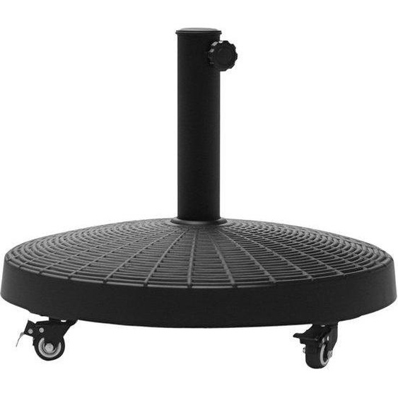 Pied de parasol à roulettes - Stable et mobile - Pour un maintien solide des parasols - Résistant aux intempéries et durable - Convient pour le jardin, la terrasse et le balcon - Facile à déplacer et pratique à utiliser