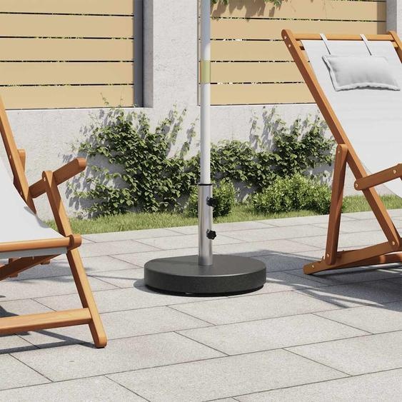 Pied de parasol Granit 28,5 kg Rond Noir
