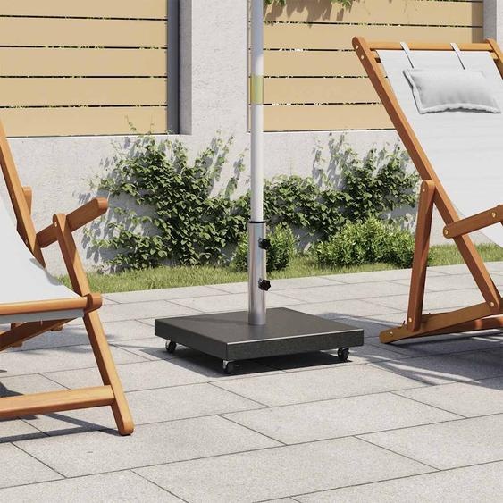 Pied de parasol Granit 30 kg carré noir