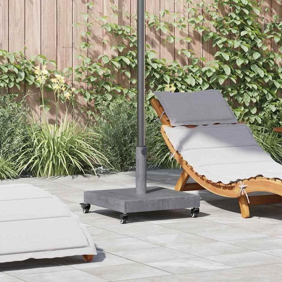 Pied de parasol pour lextérieur Gris foncé aspect bois