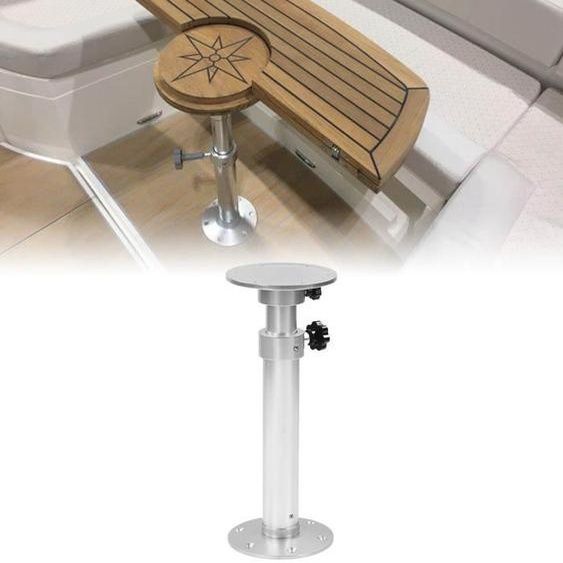 Pied de piédestal de table en alliage daluminium SURENHAP - Réglable de 445 à 690 mm - Haute stabilité