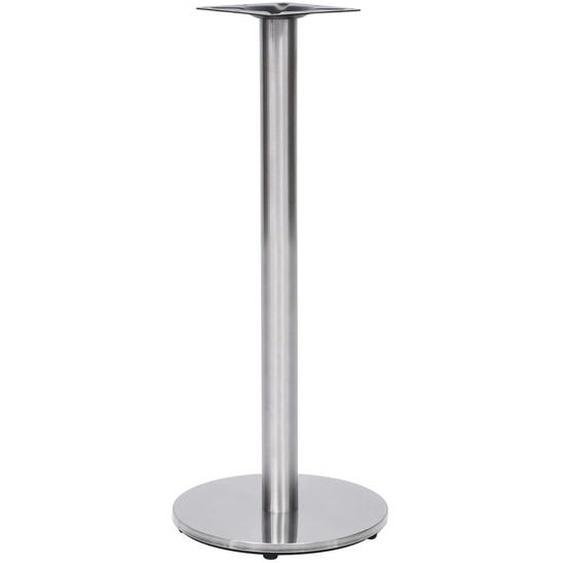 Pied de table de bistro Argenté Ø45x107 cm Acier inoxydable