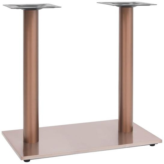 Pied de table de bistro Laiton 70x40x72 cm Acier inoxydable