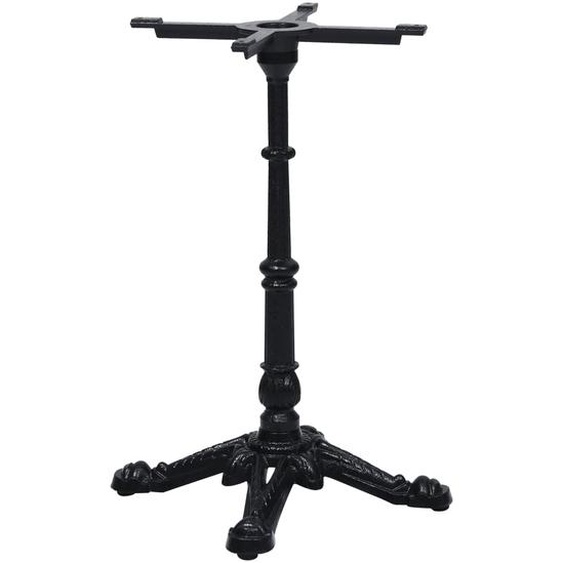 Pied de table de bistro noir 52x52x72 cm fonte
