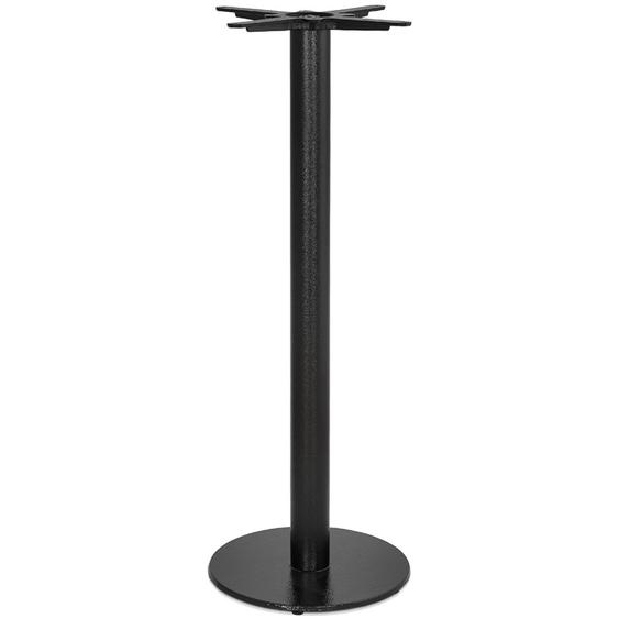 Pied de table rond CORTADO 110 en métal noir intérieur/extérieur