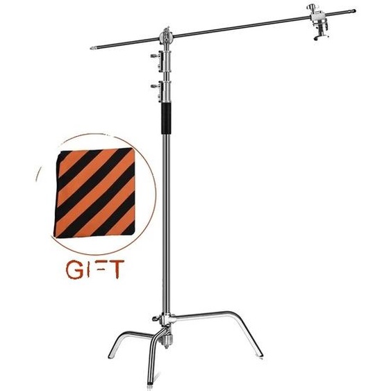 Pied déclairage, modèle pliable, structure en acier inoxydable, 33M