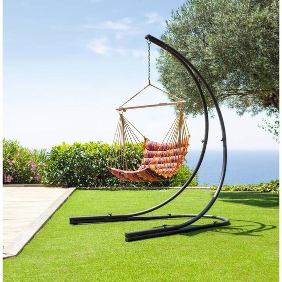 Pied pour chaise suspendue Noir 155 x 143 220 cm - Acier traité époxy Hespéride