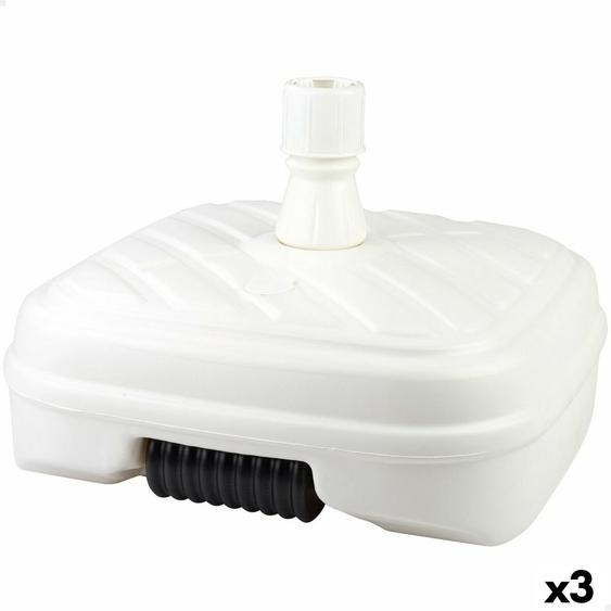 Pied pour parasol Aktive 56 x 40 x 56 cm Blanc Plastique (3 pièces)