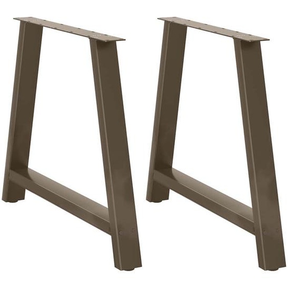 Pieds de table à manger en forme de A, 2 pièces, 100 x (72-73) cm, acier