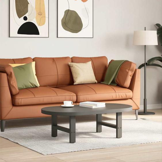 Pieds de table basse Anthracite 2 pièces 50 x (30-31) cm Acier