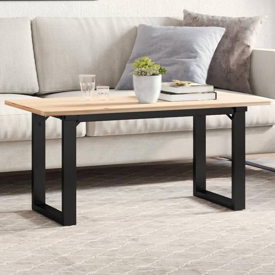 Pieds de table basse cadre en O 90x30x43 cm acier