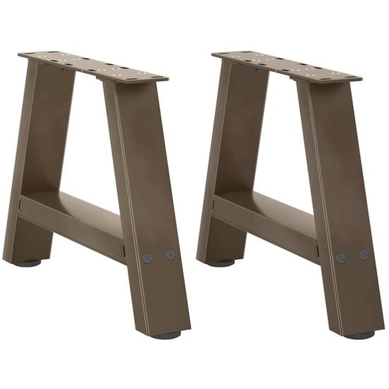 Pieds de table basse en forme de A, 2 pièces, 40 x (30-31) cm, acier