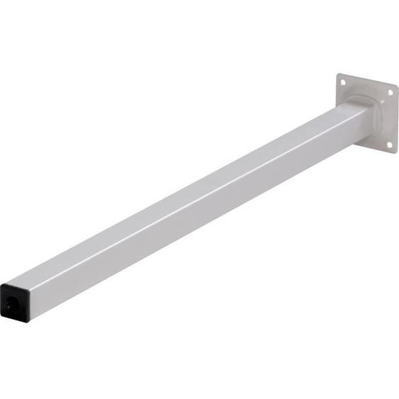 Pieds de table ib style® - Carré 25x25mm - Blanc - 30 cm - lot de 4