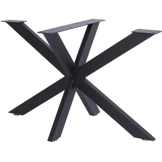 Pieds design Biloxi en Acier pour tables - CLP - Style industriel Loft - A poser au sol - Noir -M