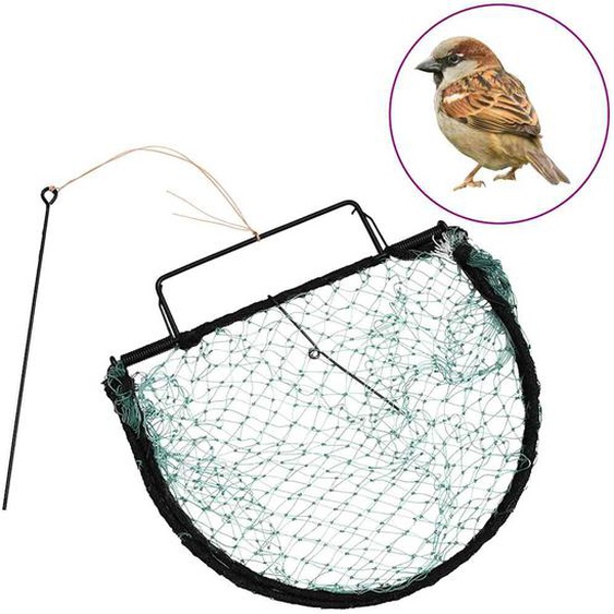 Piège à oiseaux vert 30 cm acier