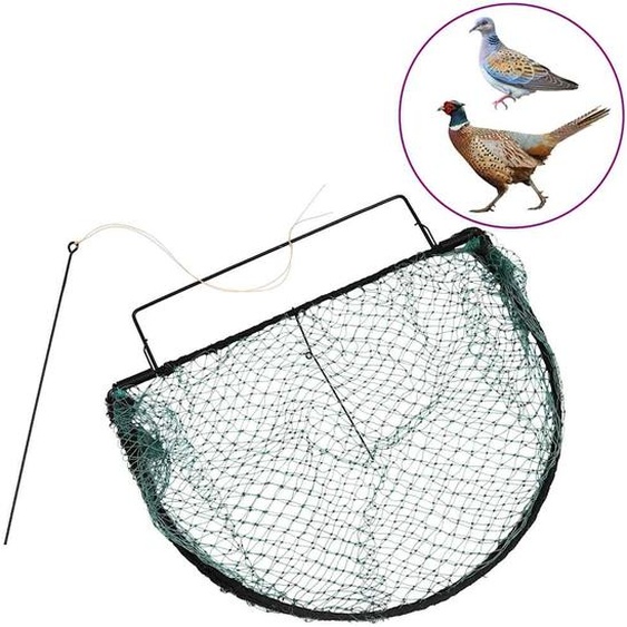 Piège à oiseaux vert 50 cm acier