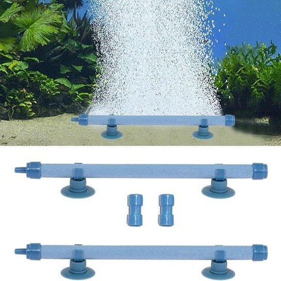 Pierres en forme de vessie de poisson pour aquariums - 7 pouces, bleu