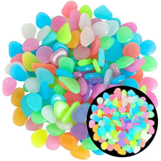 Pierres lumineuses, 400 pièces, fluorescentes, pour jardin et aquarium