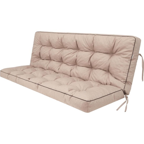Pillowprim Pola coussin pour balancelle - 120x110cm - résistant aux intempéries & confortable, beige