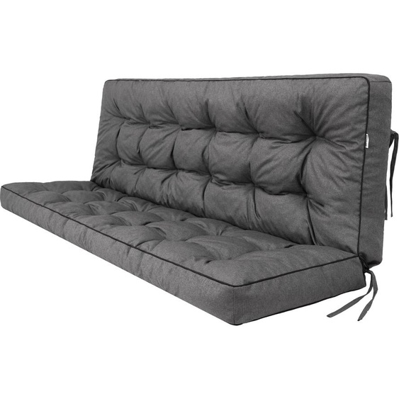 Pillowprim Pola coussin pour balancelle - 120x110cm - résistant aux intempéries & confortable, graphite