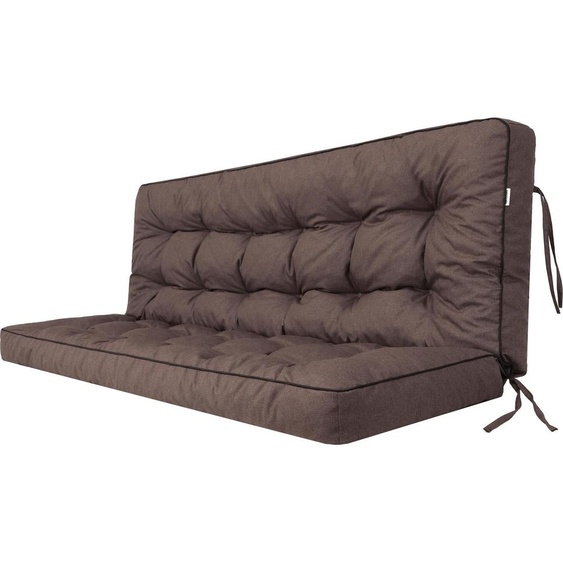 Pillowprim Pola coussin pour balancelle - 180x110cm - résistant aux intempéries & confortable, brun