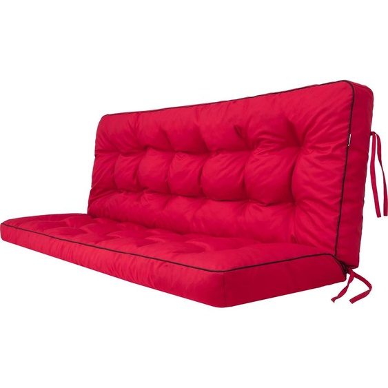 Pillowprim Pola coussin pour balancelle - 180x110cm - résistant aux intempéries & confortable, rouge