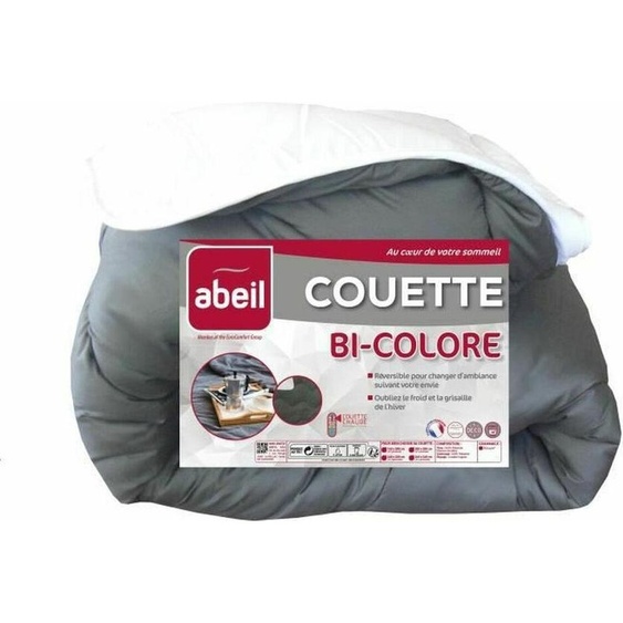 Pilot Abeil, lavable en masina, chaud, gri/alb, 240x260cm
