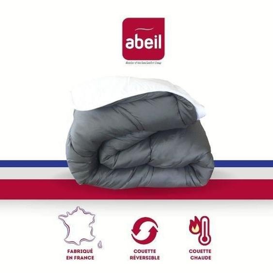Pilot Abeil, lavable en masina, chaud, gri/alb, 240x260cm