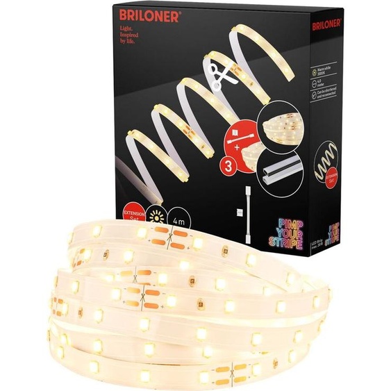 Pimp Your Stripe Kit dextension LED Strip 4m, blanc chaud, peut être raccourci, marche/arrêt