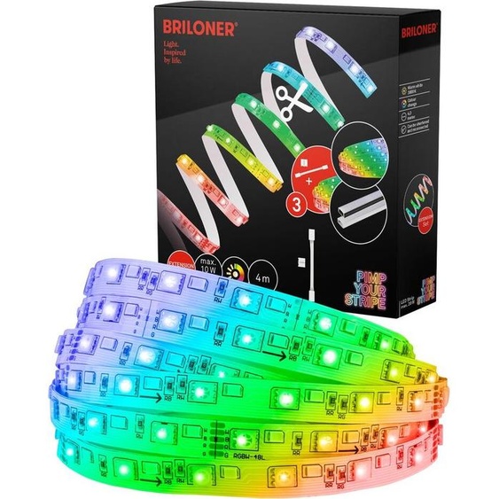 Pimp Your Stripe Kit dextension LED Strip 4m, RGB+W, programmes de couleurs